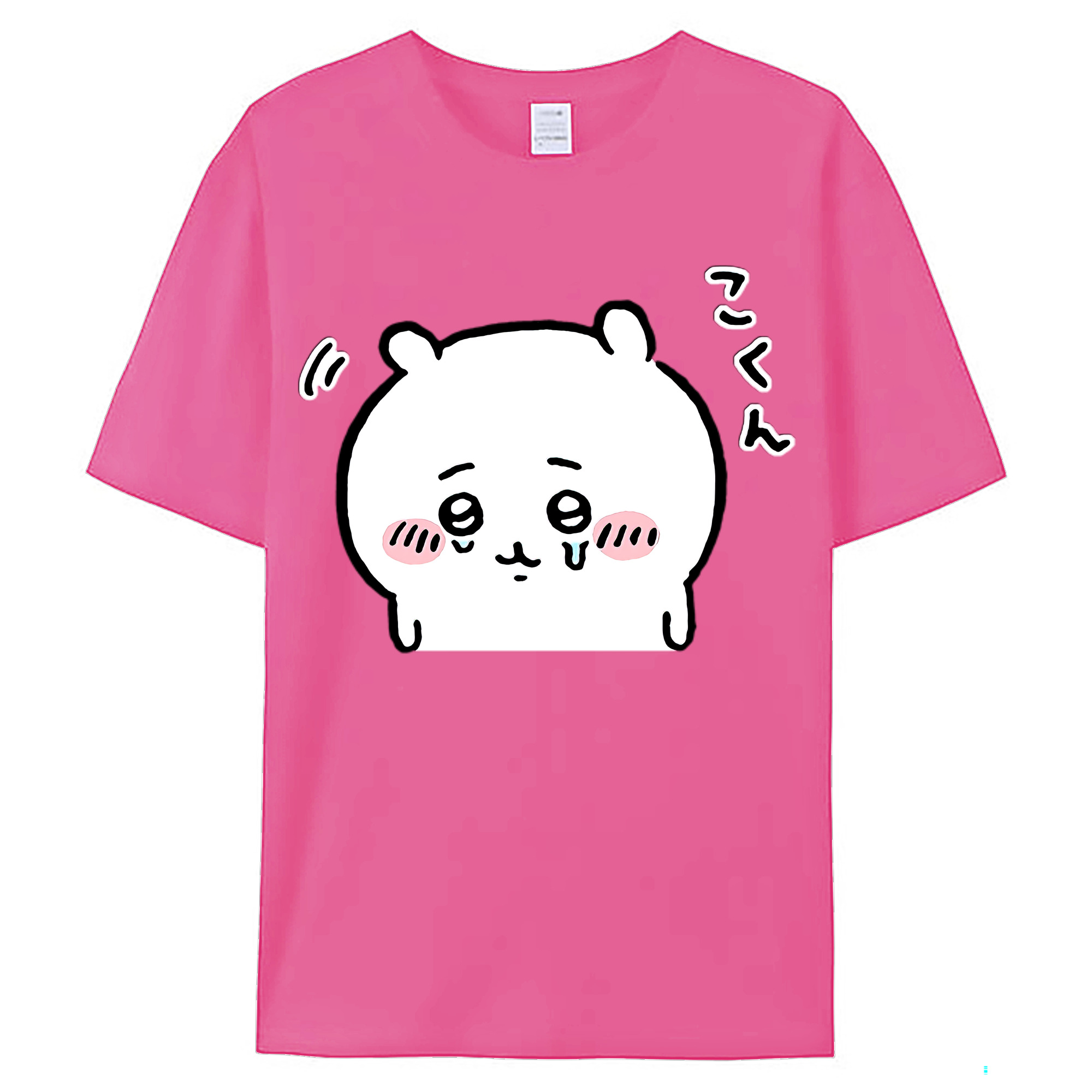 （画像用） ちいかわ ちいかわ Chii-kawa chiikawa レディースカジュアルプリントTシャツ（綿100％）